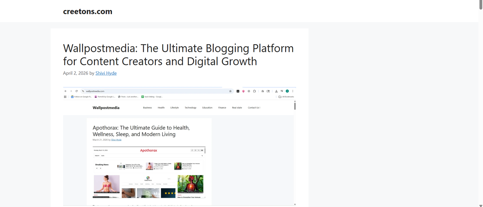 Creetons: The Ultimate Blogging Platform